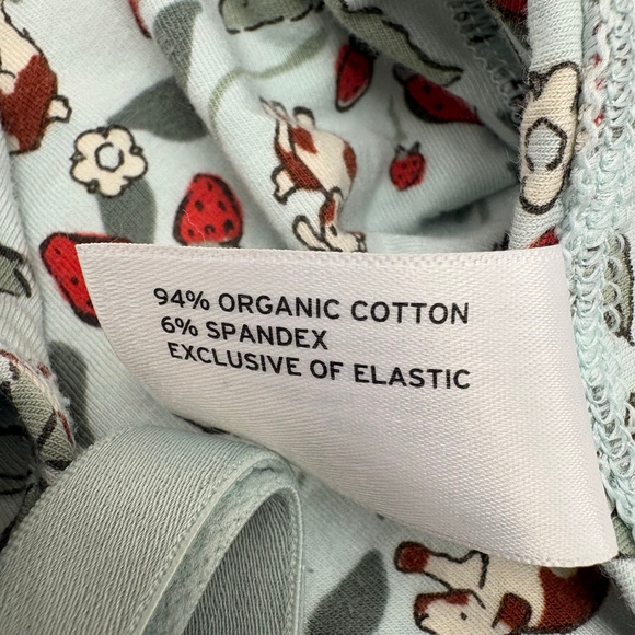 Duluth Trading Co XL Light Blue Red Strawberry Cow Bralette - Picture 5 of 6